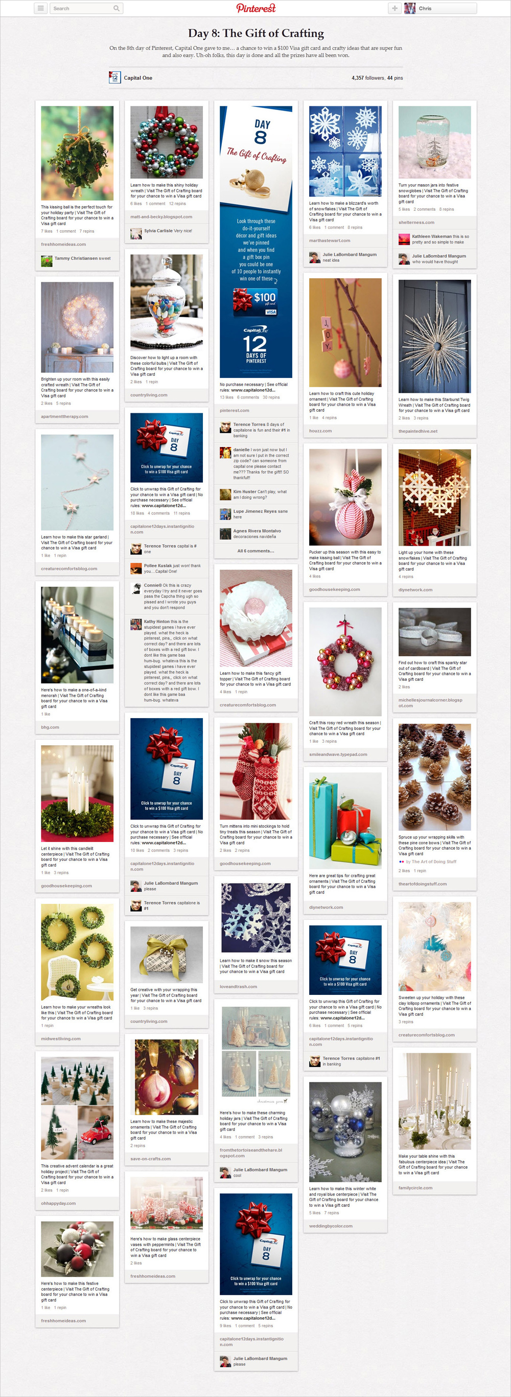 Adobe Portfolio  Pinterest   holiday  christmas  R/GA social media campaign finance
