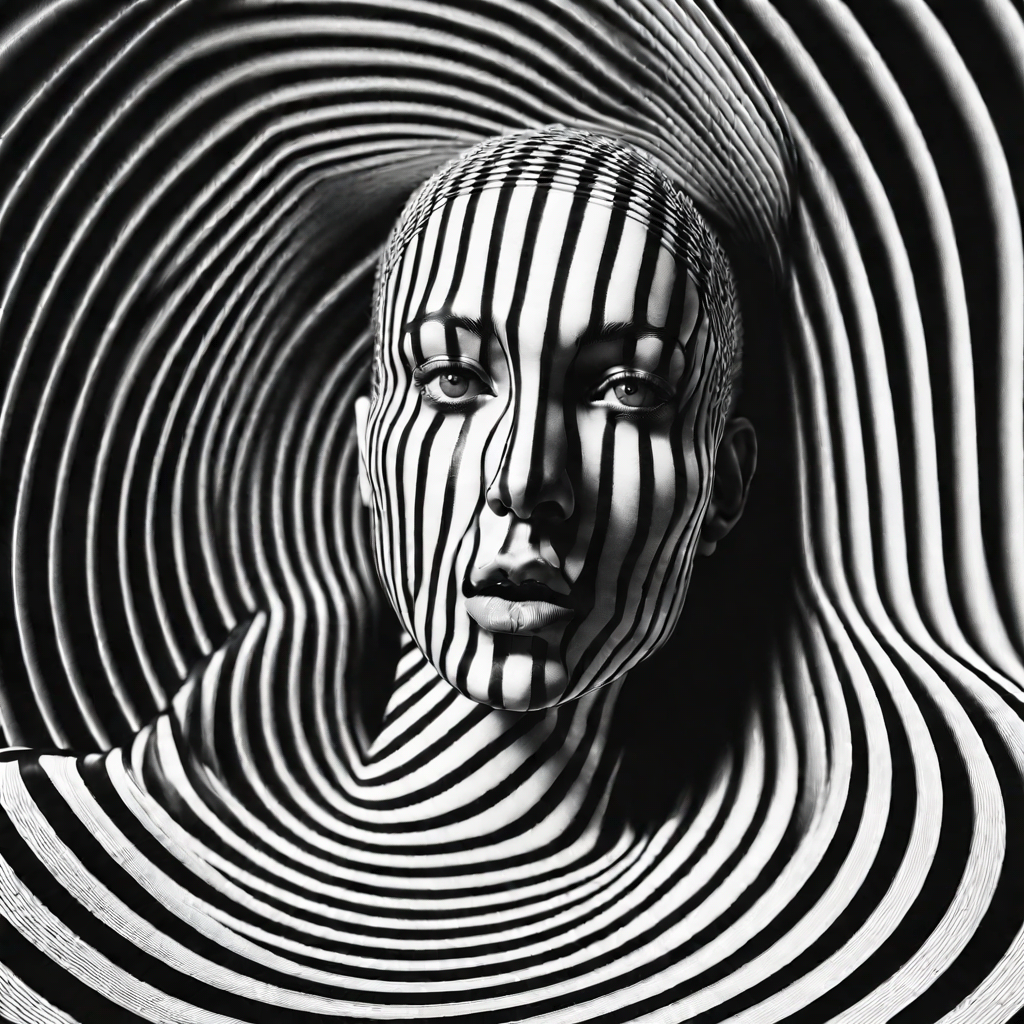 generativeart portrait ai black+white