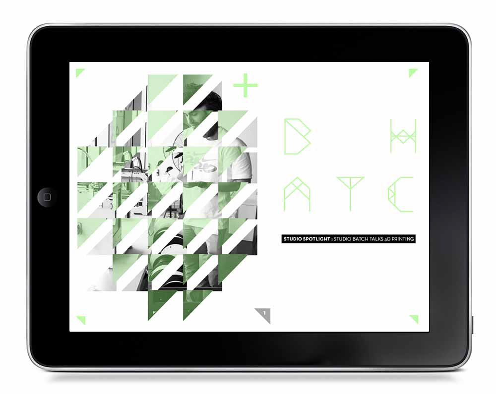 industrial iPad digital publication XYZ furniture magazine