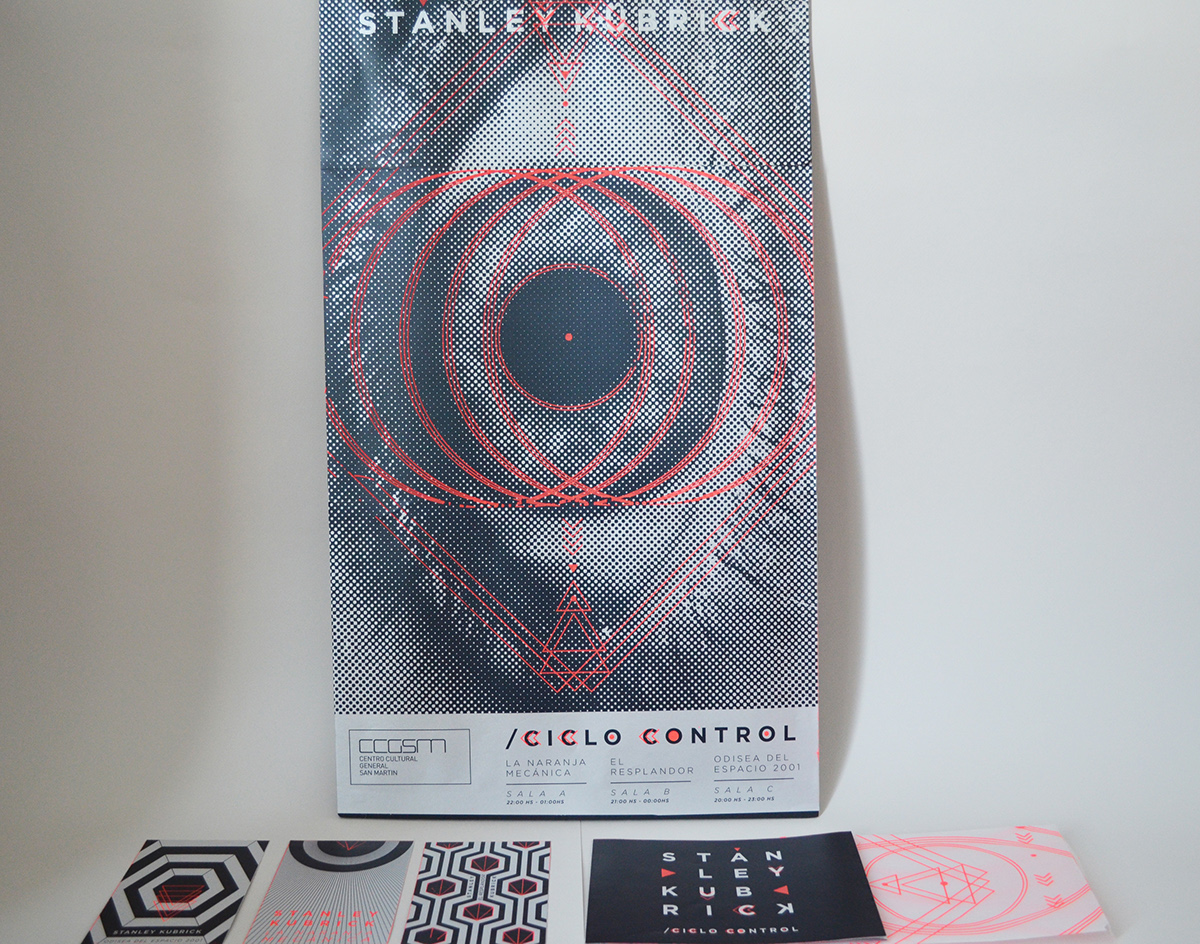 Gabriele fadu uba diseño Kubrick Stanley Kubrick diseño1 ciclo cine serigrafia serigraph