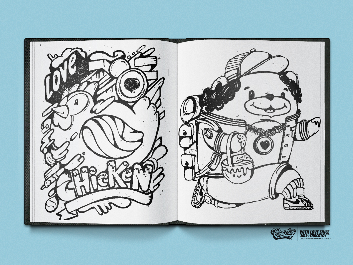sketchbook book Love drws bocetos sketch created Original chocotoy