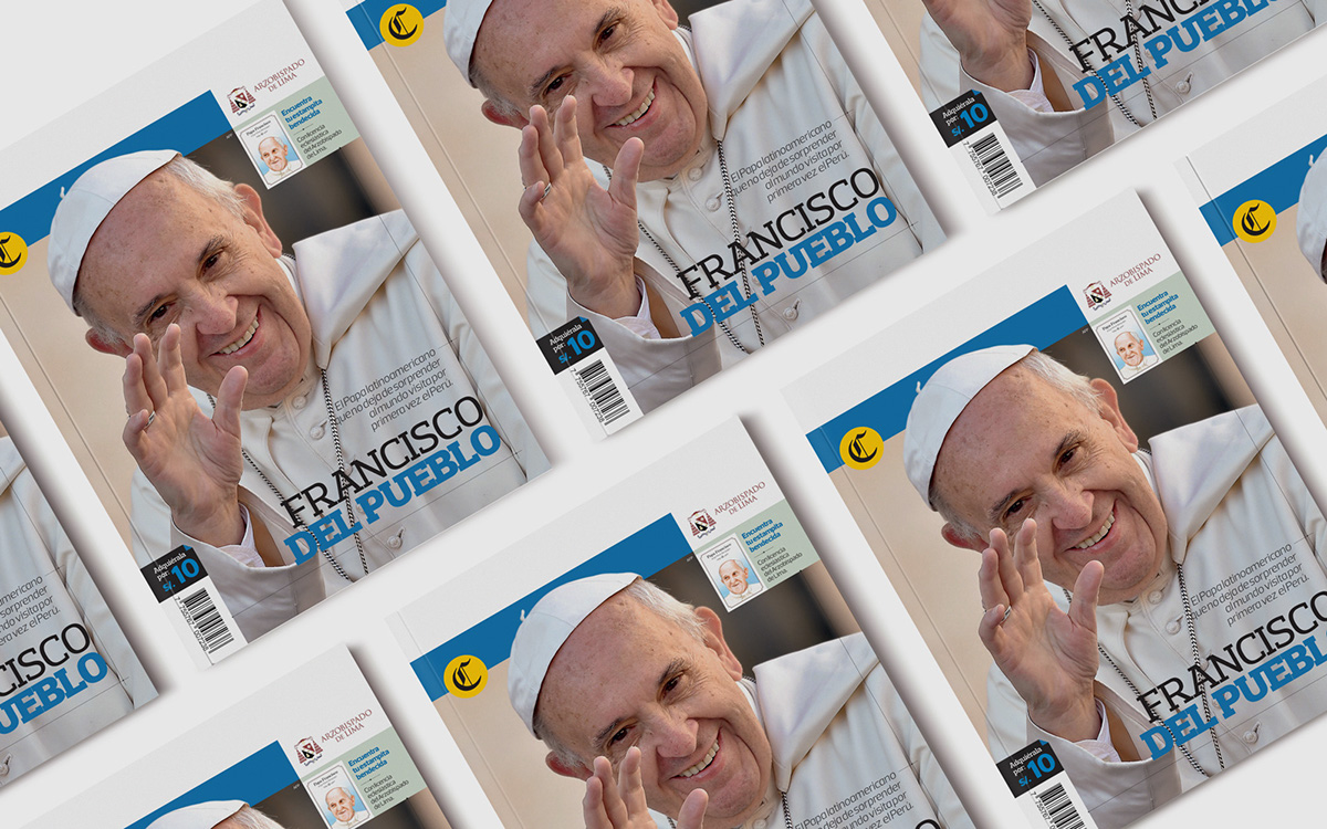 magazine revista Pope Francis editorial peru diario el comercio newspaper design Fotografia