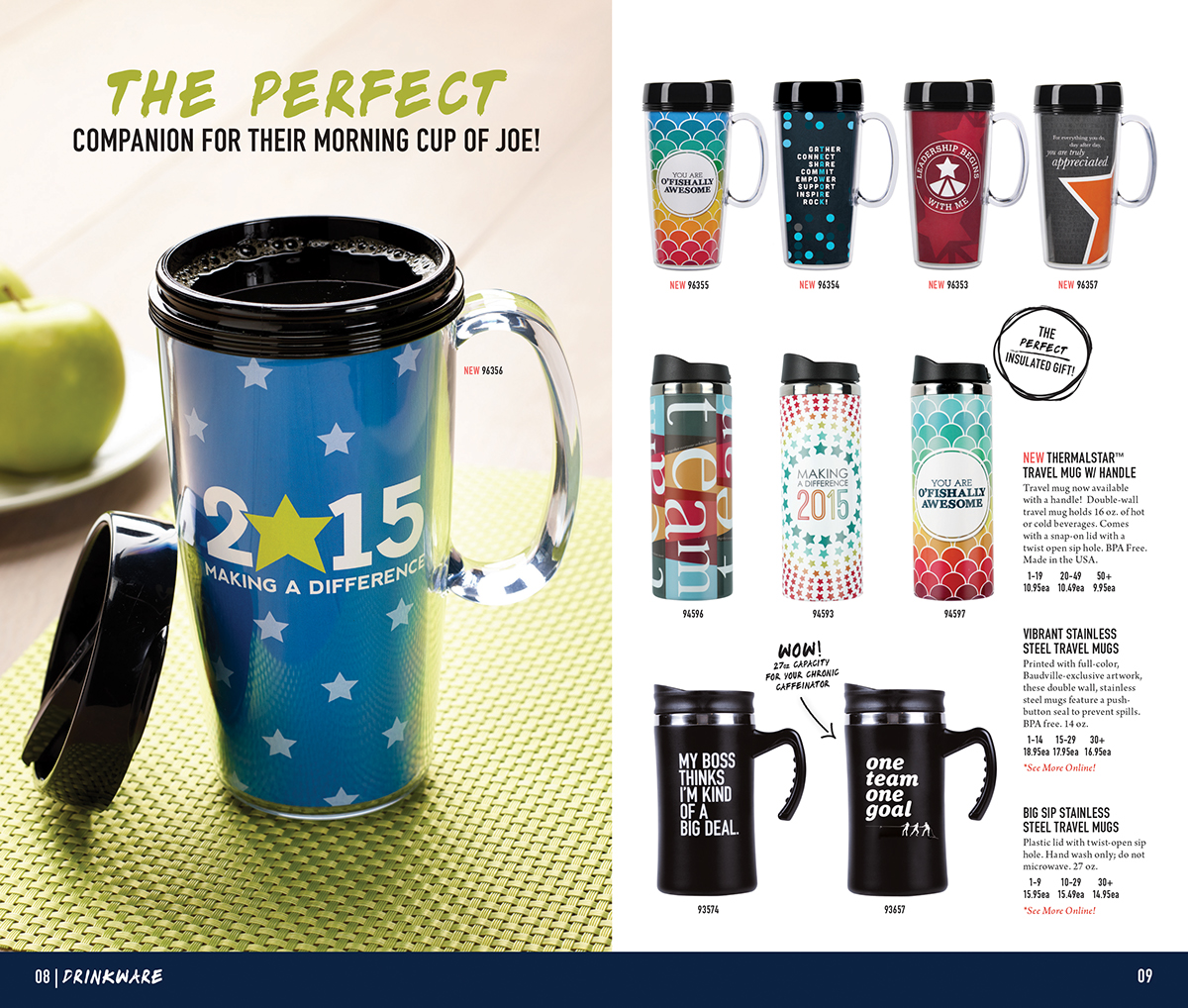 baudville editorialdesign catalog commercialphotography Drinkware summer Events Concepting