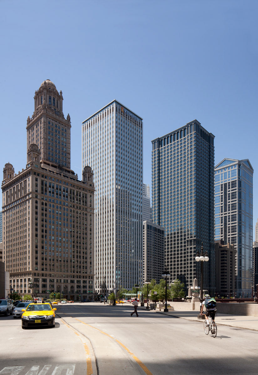 Urban skyscraper chicago