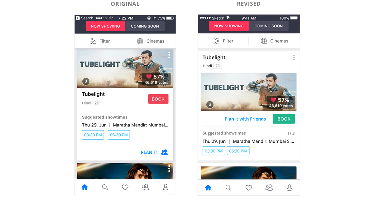mobile bookmyshow app Case Study movie Booking Event ticket checkout user