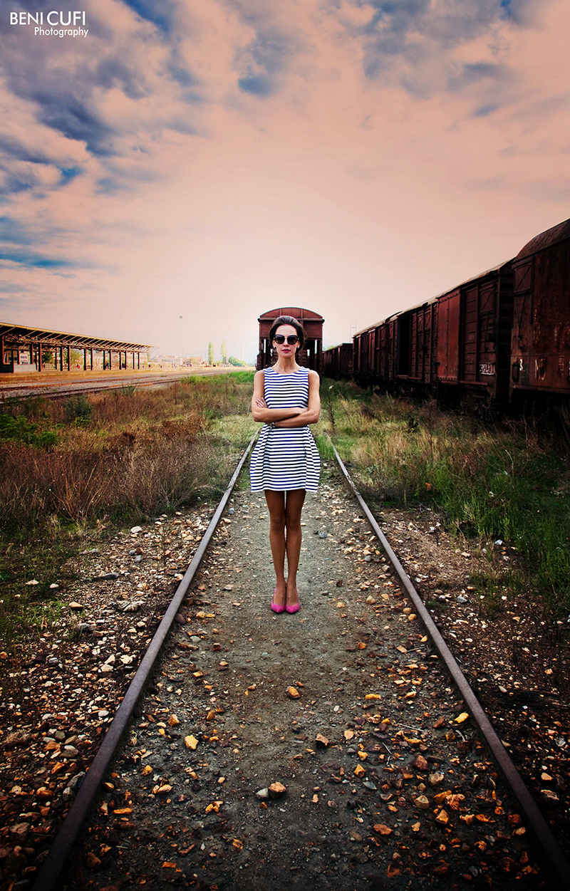 model train tracks old color contrast setting portrait story fashion story Style artwork MUA Canon atmosphere