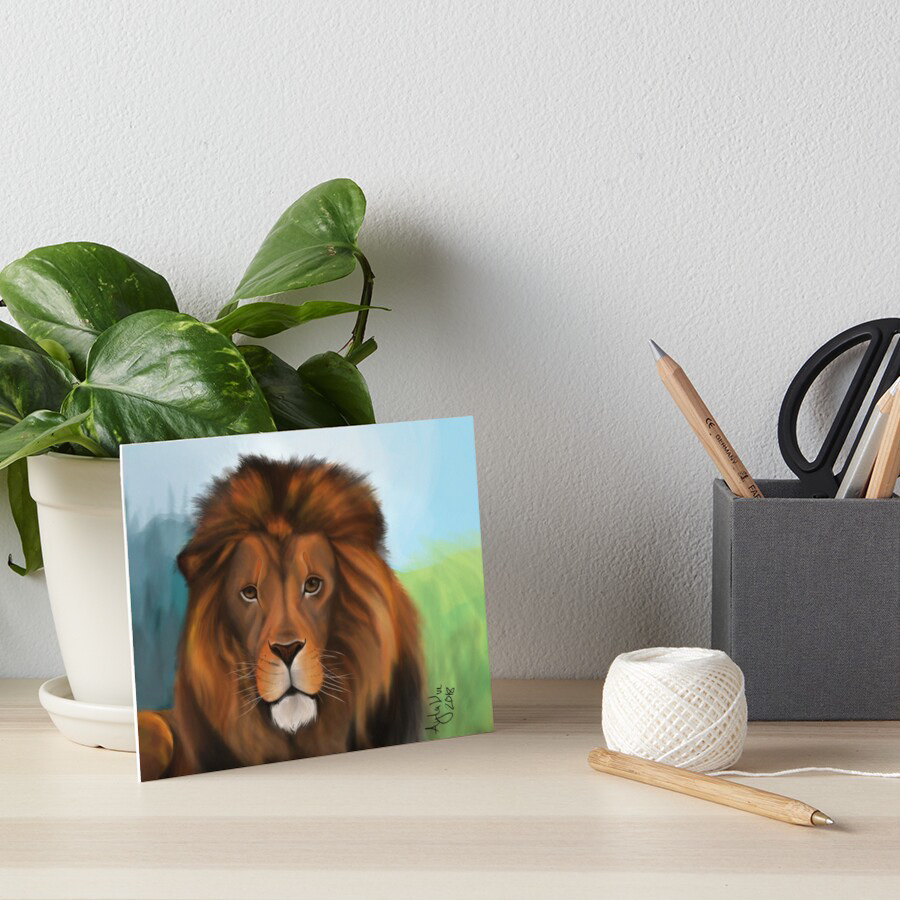 animal attempt big cat canvas Digital Art  lion painting   photoshop