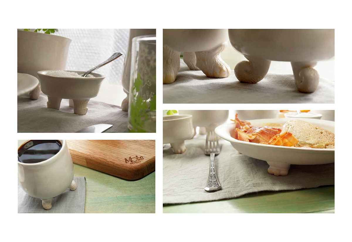 ceramic  porcelain dishes feet  whimsical
