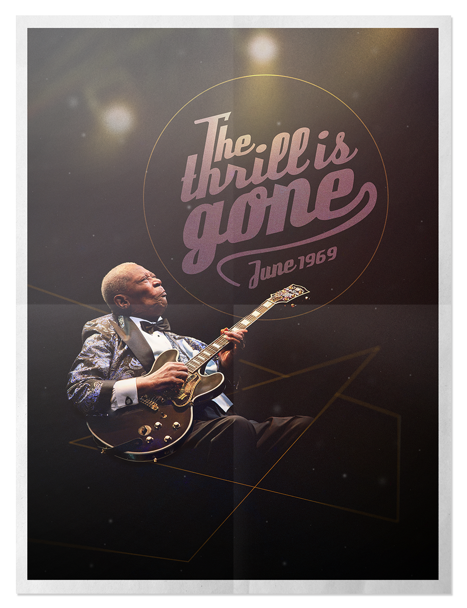 B.B King blues 70s blues music posters jazz grammy Awards Musical cover band concert design graphic art