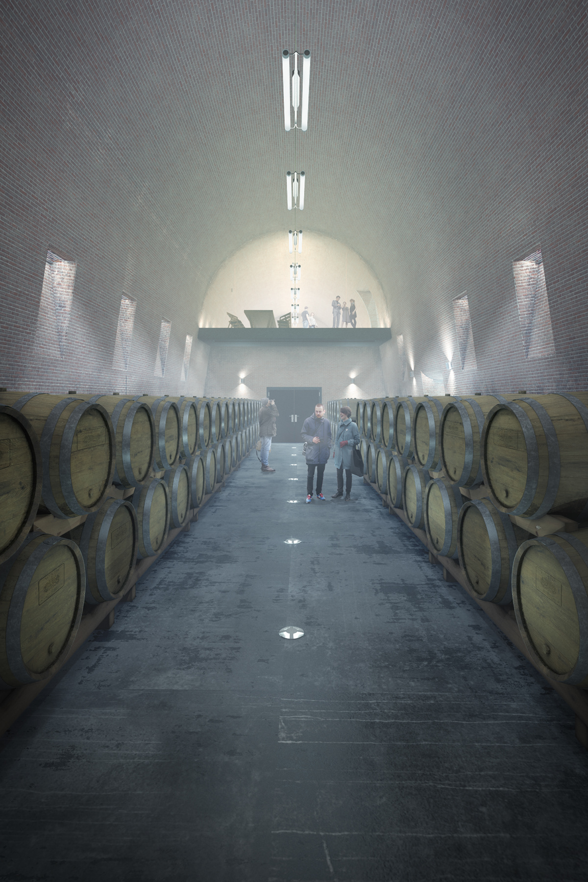 architecture project Interior design Winescape winery barrels