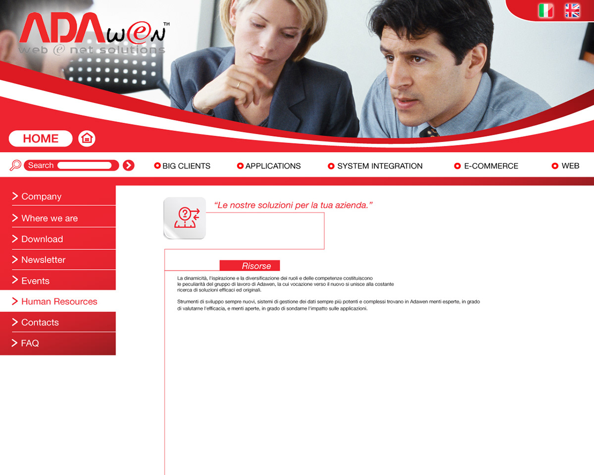 Web Website adawen red software