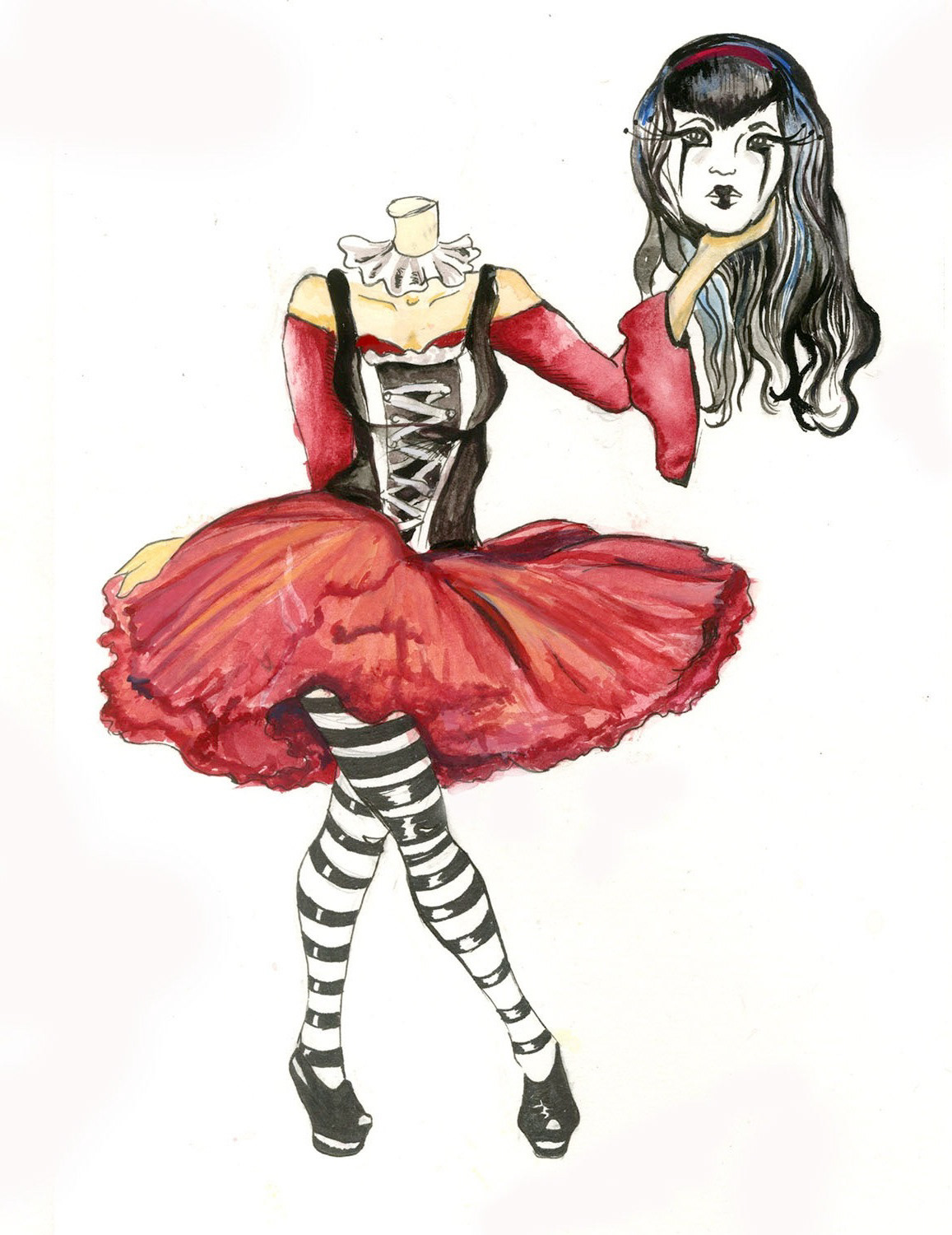 characterdesign harlequin Circus characters