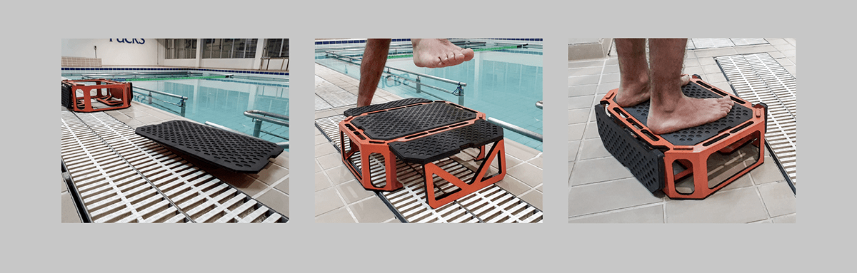 gym Physio Pool product product design  PUCRS step stepper submersible water