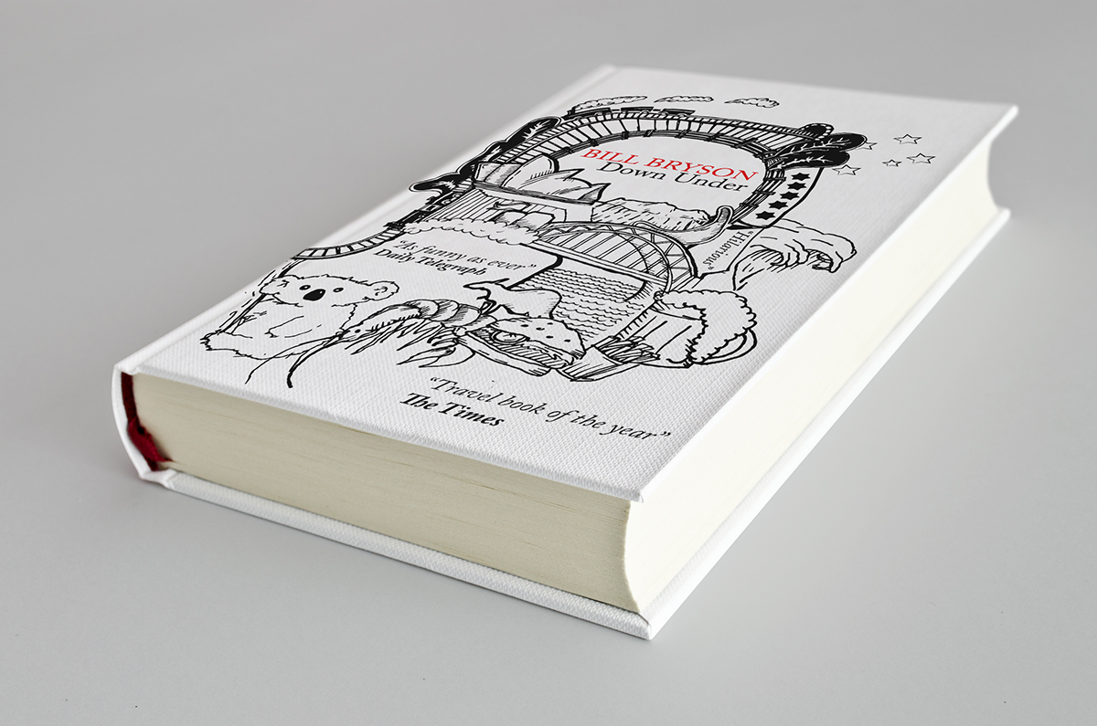bill Bryson book design graphic country