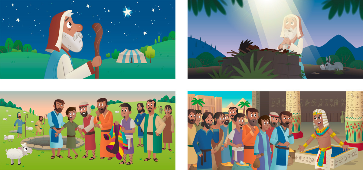bible app ios iphone android iPad storybook children kids jesus Christian Education vector animated