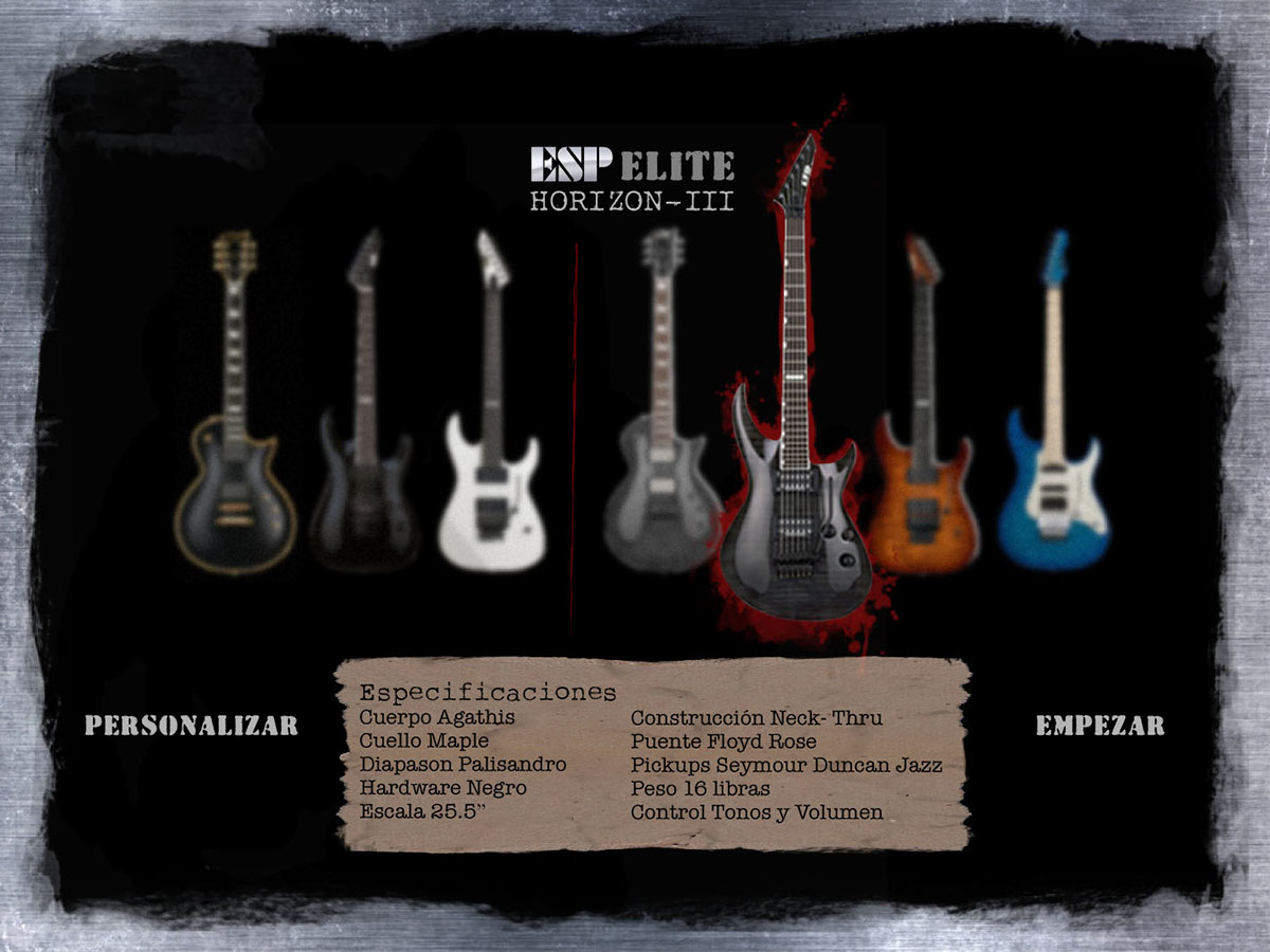 app behemoth guitar app heavy metal design Diseño de interfaz behemoth iPad