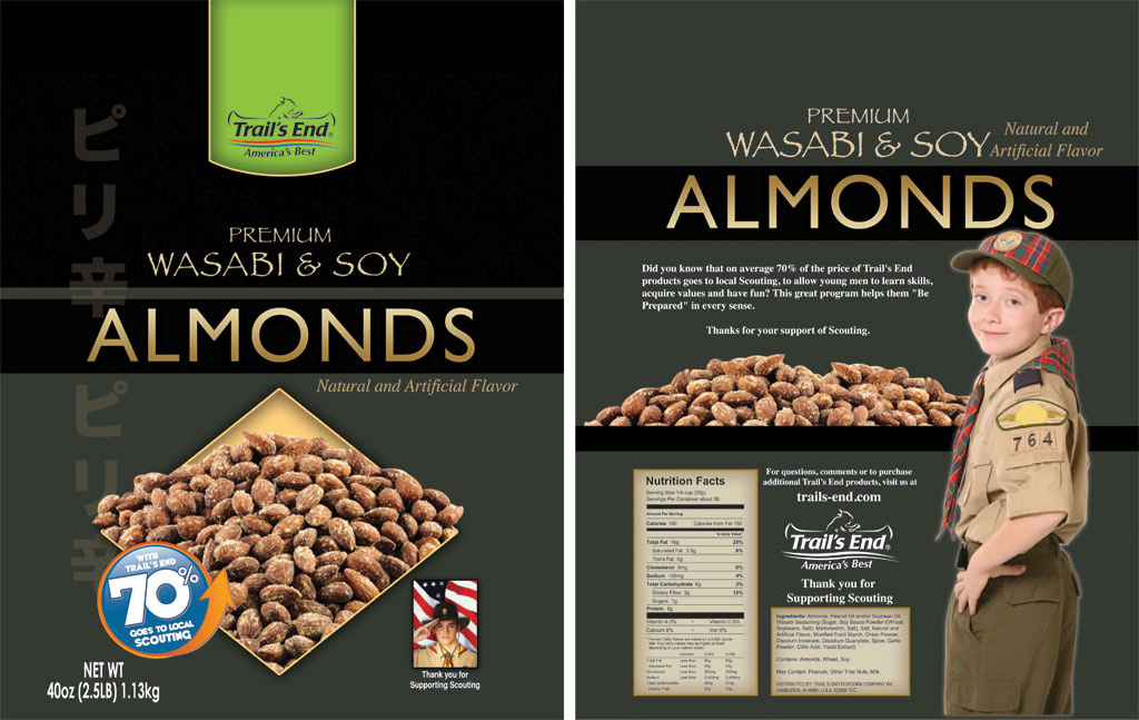 Trail's End BOY SCOUTS Wasabi Almonds