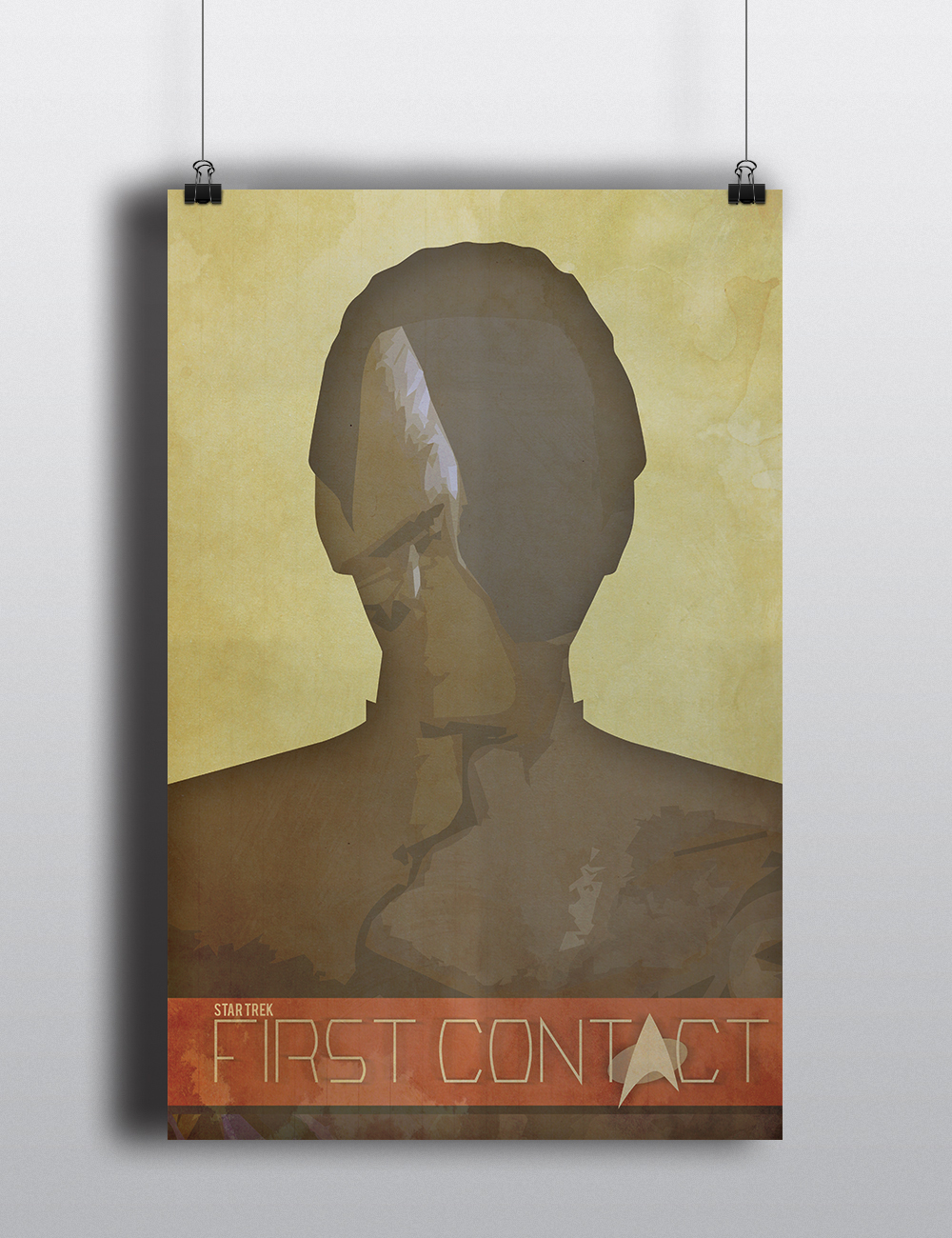 Star Trek borg first contact Data jean luc poster design redesign Promotional campaign