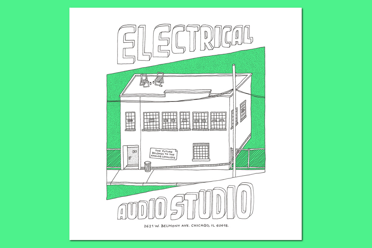 Drawing  ILLUSTRATION  building architecture electrical audio chicago steve albini recording Audio songs about fucking