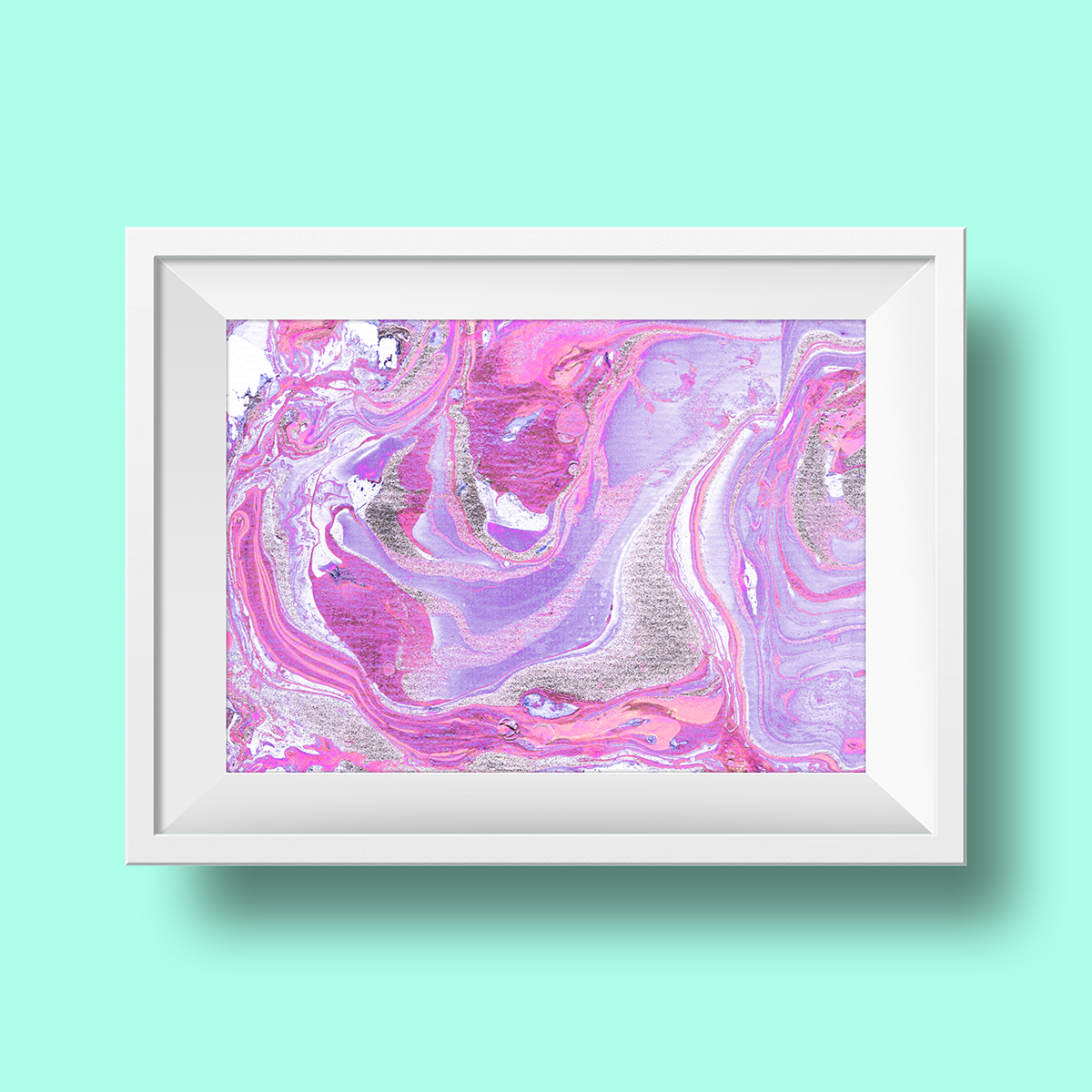 watercolor poster colorful frame