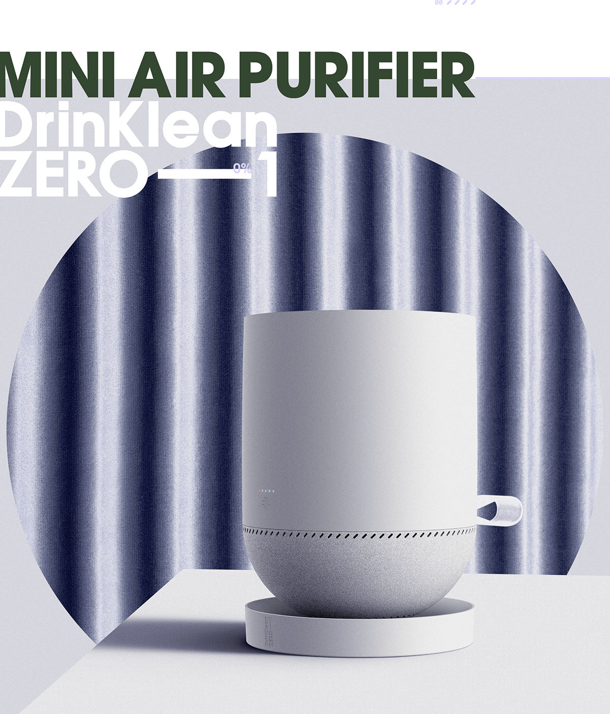 air purifier product clean minimal cleaner tumbler cup Stand appliances