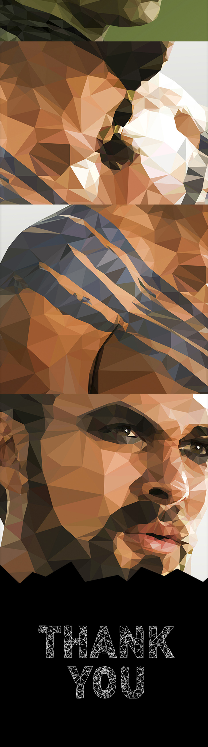 got Game of Thrones Low Poly Polygons portrait