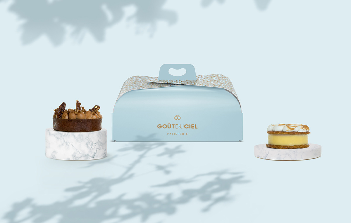 visual identity Logotype tearoom restaurant pastry bakery Sweets macarons Packaging
