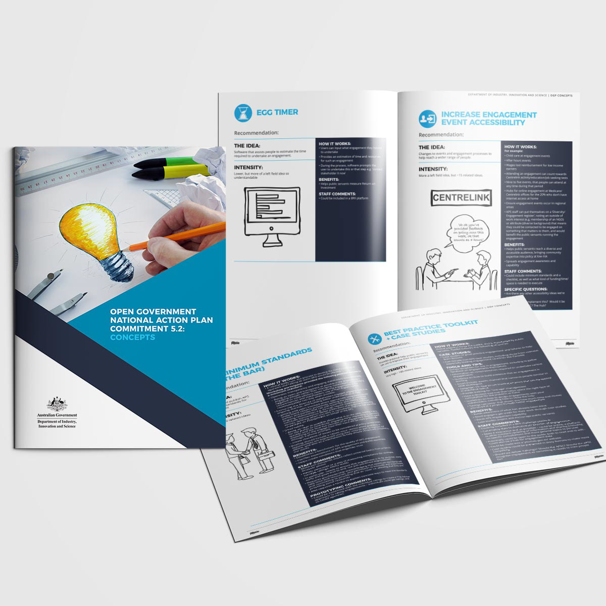 brochure Government Proposal InDesign editorial design modern graphic