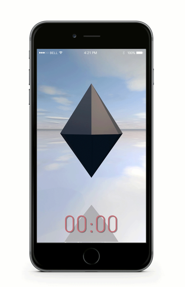 timer time 3D app widget smartphone phone alarm