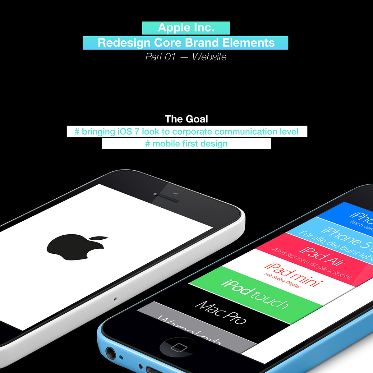 Apple Inc. redesign Mobile First Approach apple Website Responsive concept