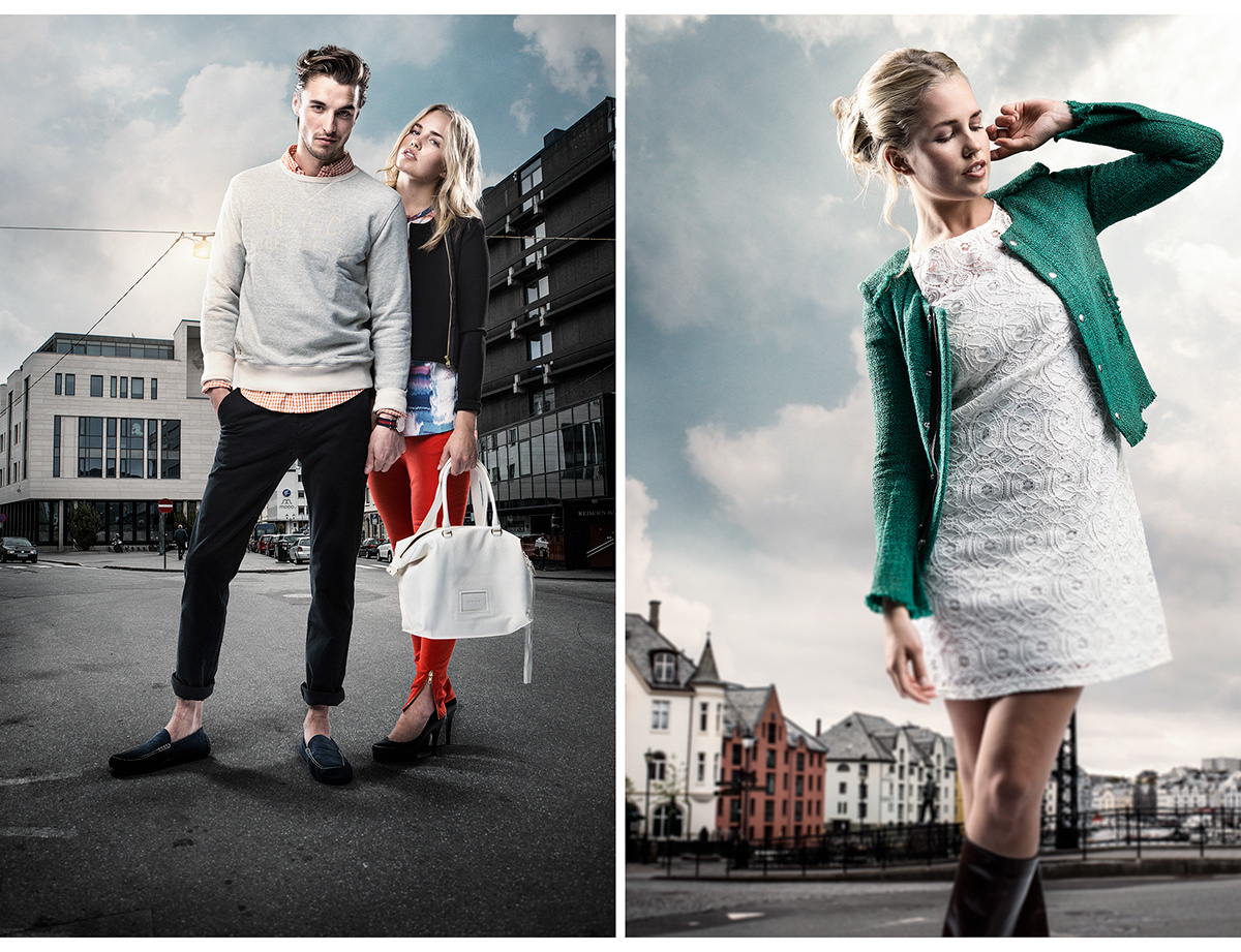 ålesund magazine editorial compositing models fashion shoot norway