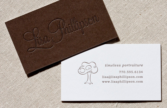 Lisa Phillipson Lisa Reichman letterpress business card Collateral