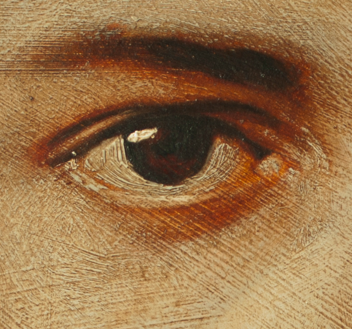 oil-painting portrait friend big-eyes
