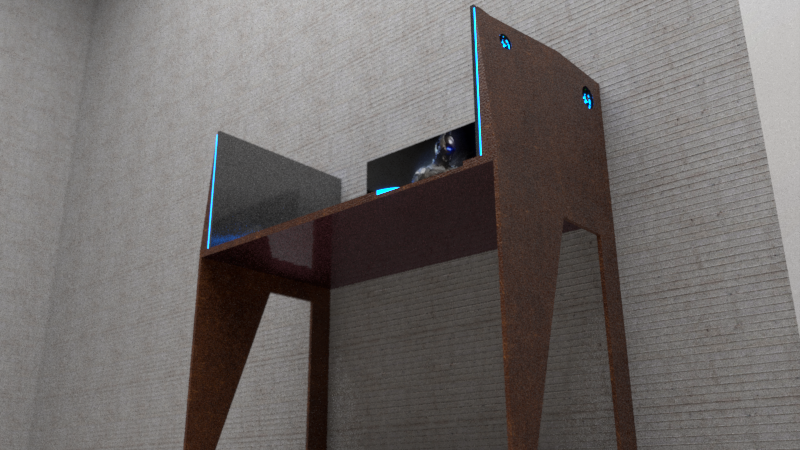 desktop PC furniture table Gaming product design 