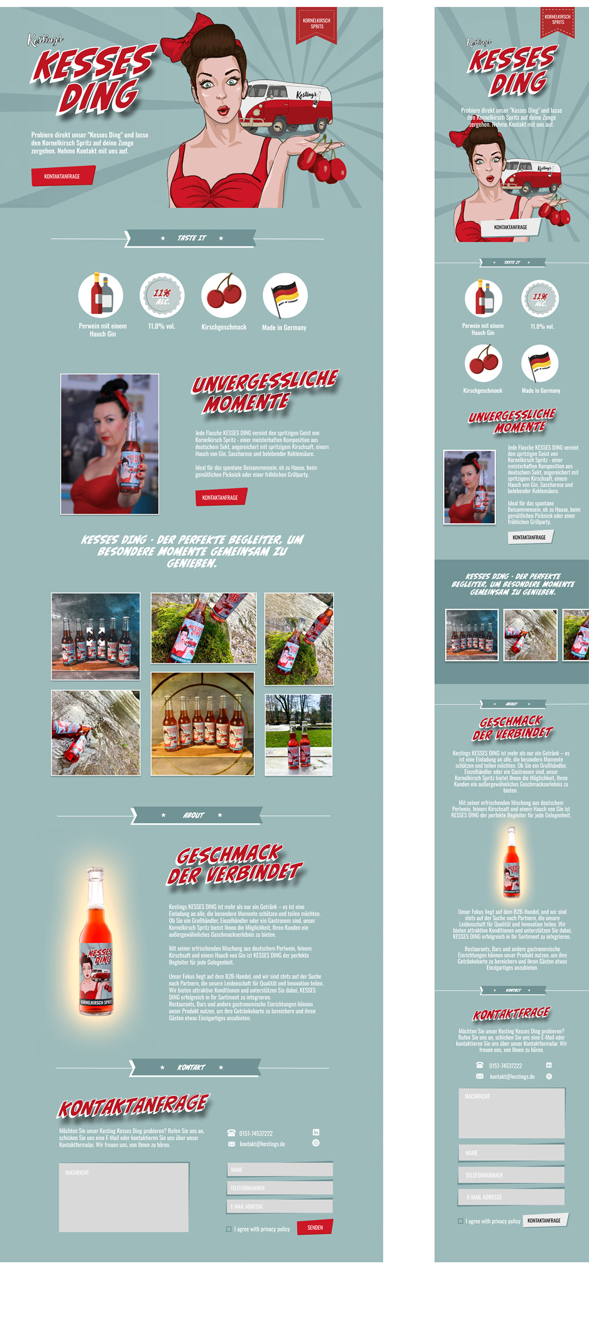 Figma landing page Web Design  ux/ui UI/UX drink alcohol design adobe illustrator Graphic Designer