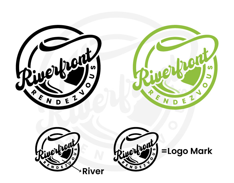 Modern Logo logo Logo Design Circle Logo river logo Script font logo Script Font brand identity Corporate Identity best logo