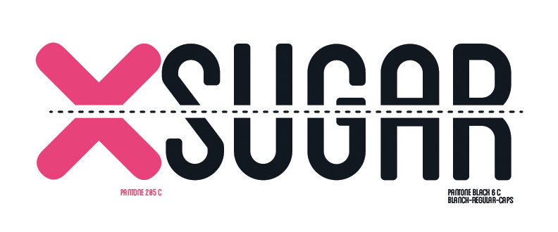 bakery  Sugar logo pink letterhead business card