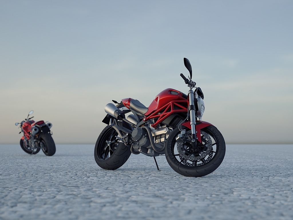 Ducati monster motorbike 3D model