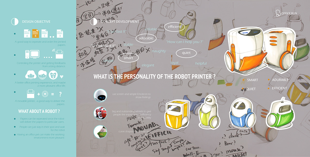 robot printer Office software cute research chart Pet Fun