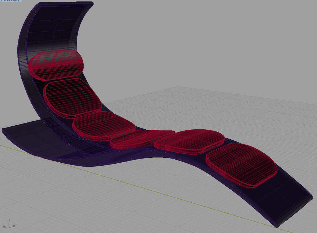 lounge chair concept fluent Rhino curves