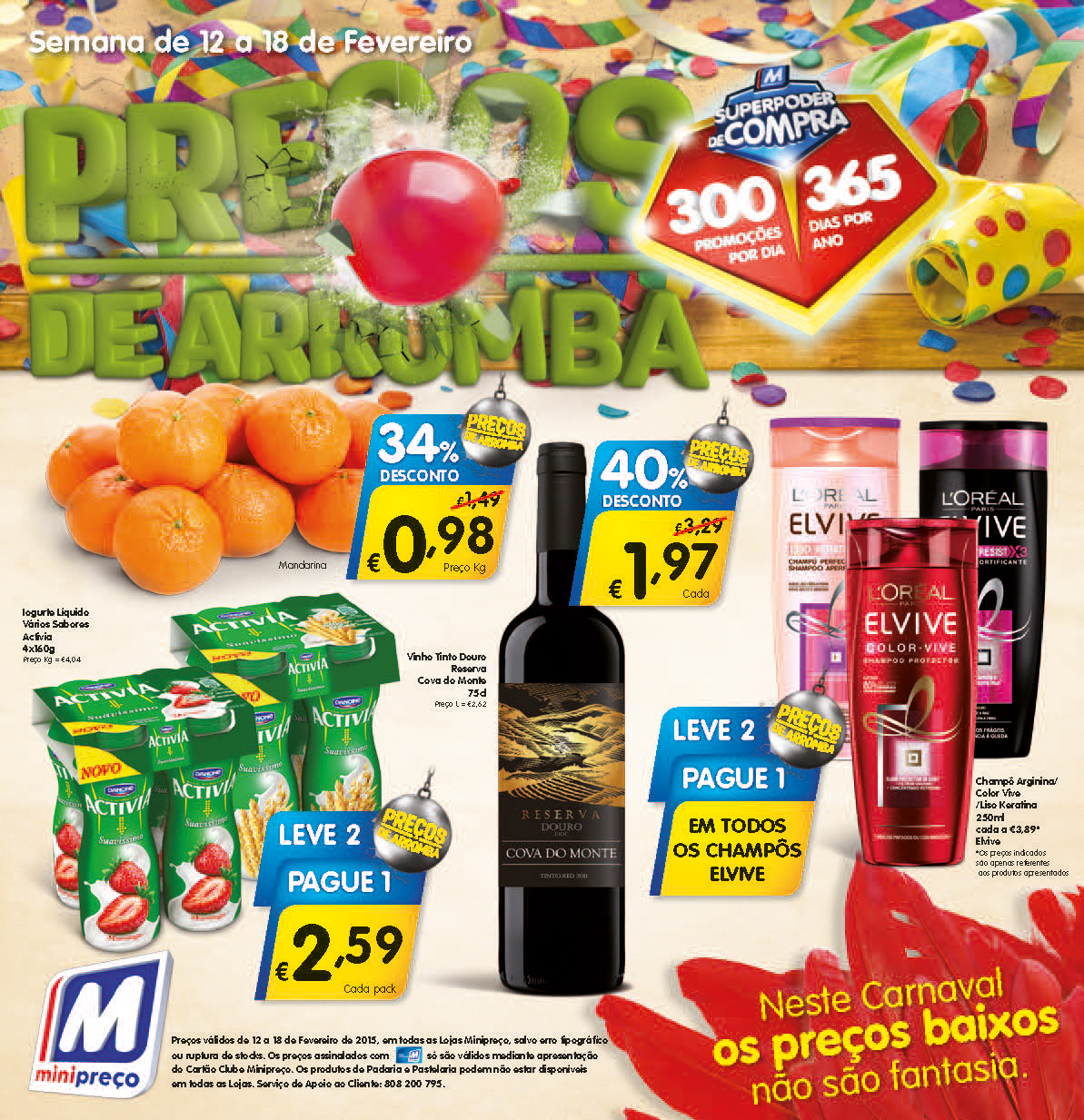 minipreço folheto flyer Supermarket supermercado Portugal Headline