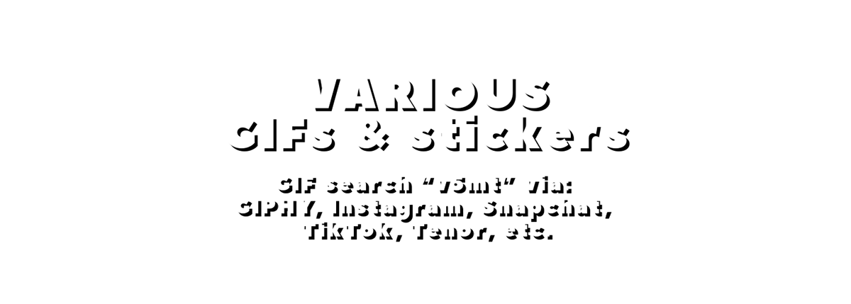 gif stickers social media uiux motion graphics  motion lettering animation  3D 2D
