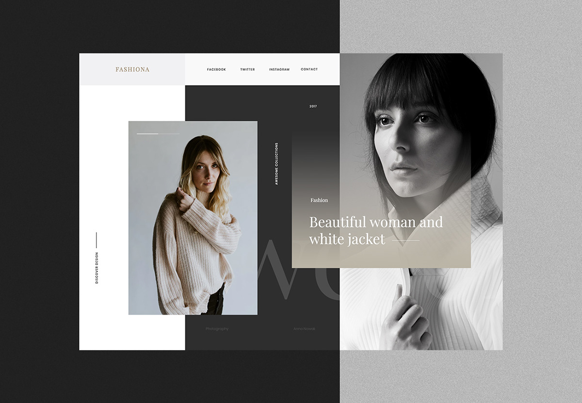 Website design concept Webdesign inspiration UI art minimalist creative Collection
