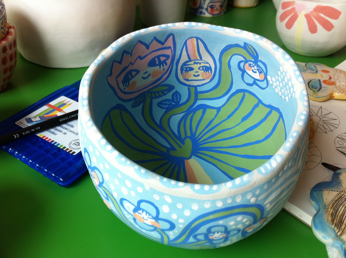 plates cups tea cups potterty  Clay Arts wall art sculpture cute sculpture tea porcelain cute plates cute tea cup