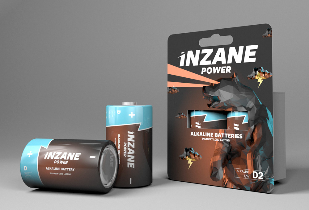 battery insane Inzane power energy unicorn octopus bear