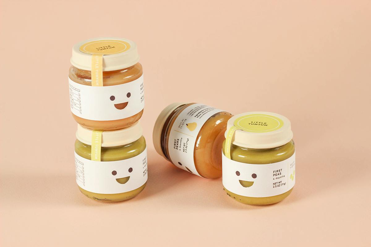 repackaging risd RISD Graphic Design aki nurosi baby food label design cute baby Pear peas