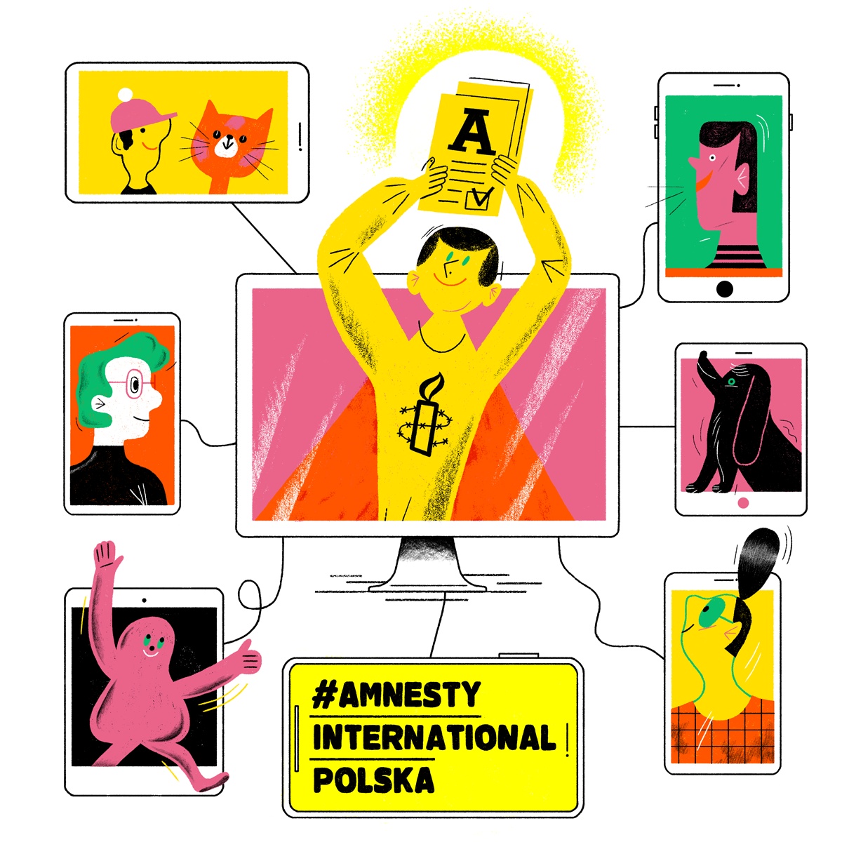 amnesty international aocial actions equality ILLUSTRATION  social activism
