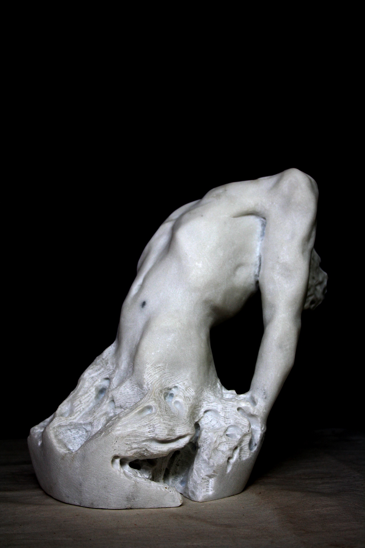 eco root man uomo radica pain anguish angoscia dolore sculpture scultura clay creta