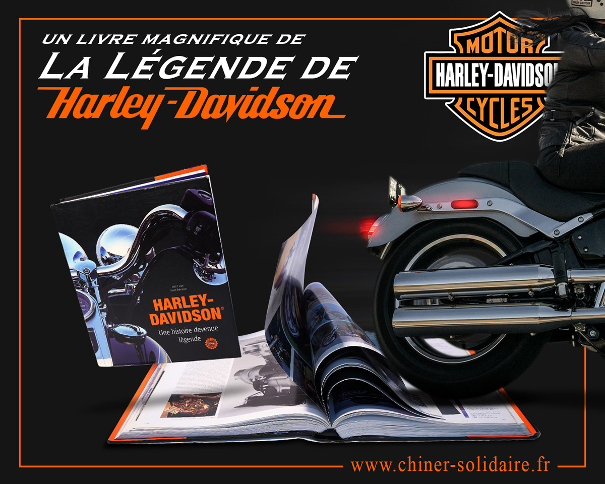 Bike book Harley-Davidson legend légende livre Motor motorcycle Retro vintage
