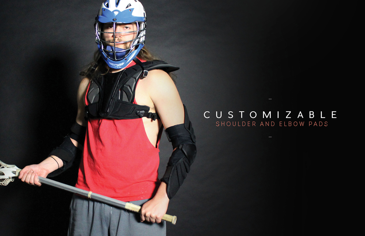 lacrosse Sporting Equipment modular product design  softgoods design industrial design 